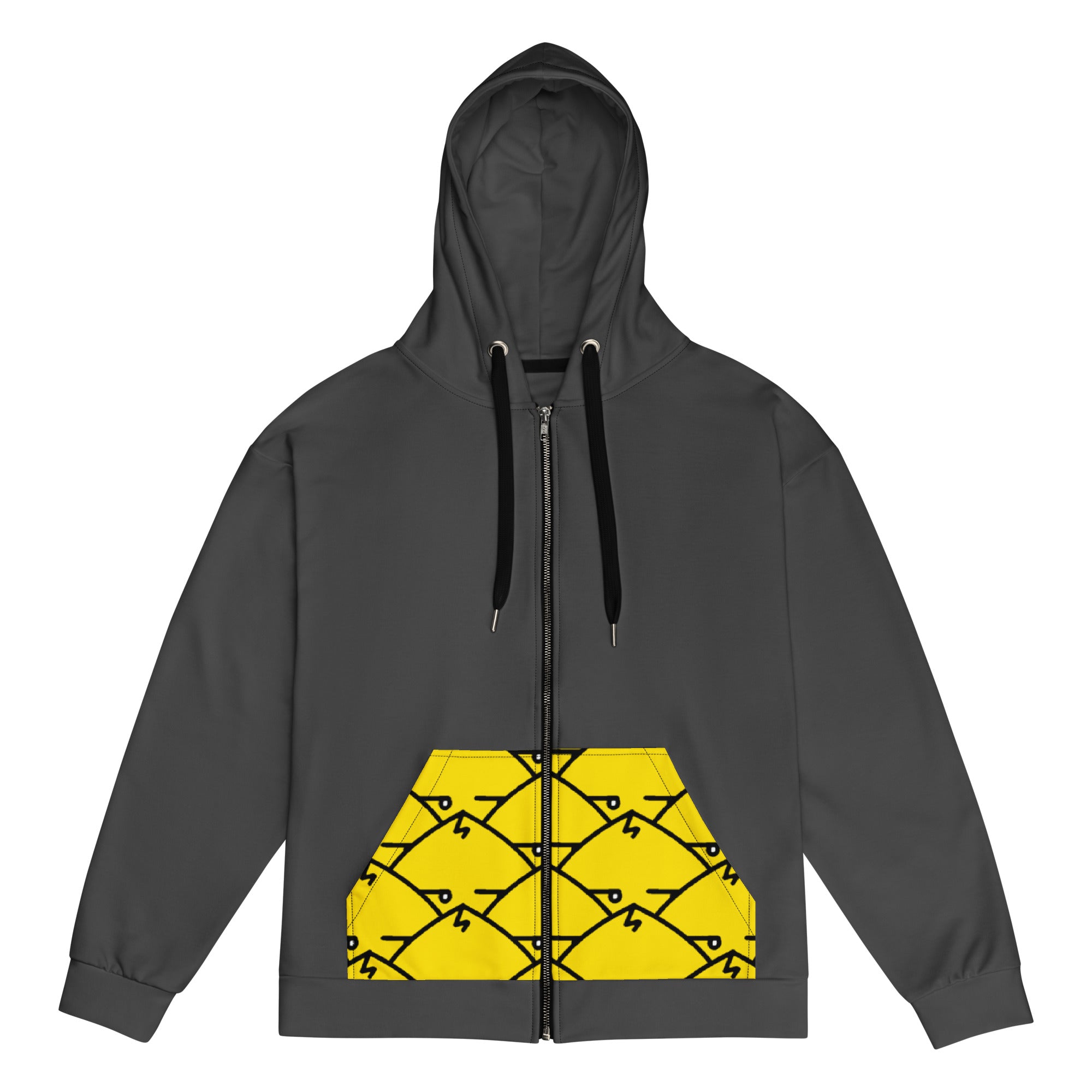 All-Over print zip hoodie - pockets | The Peeking Duck