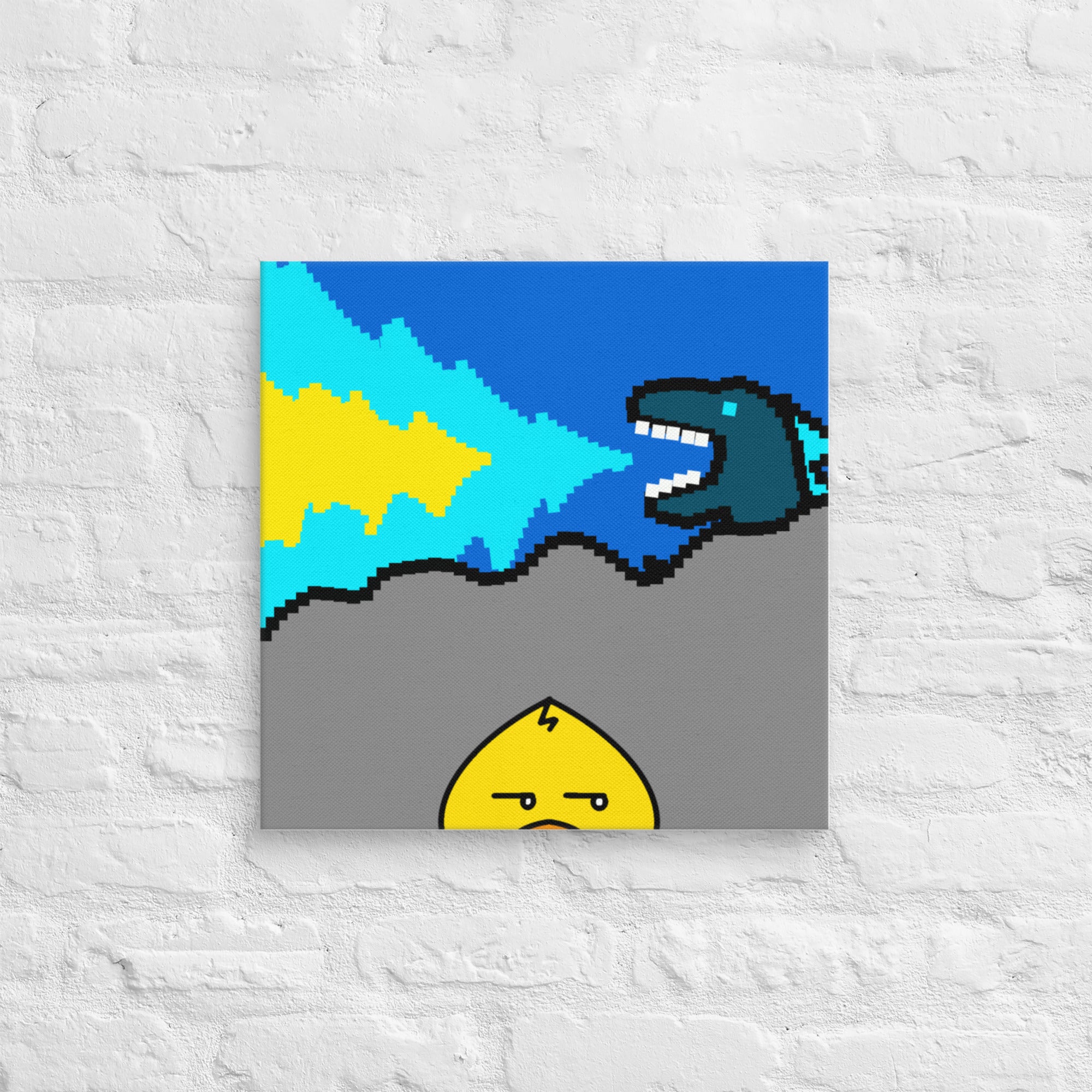 #77 | The Peeking Duck Canvas 18"x18"