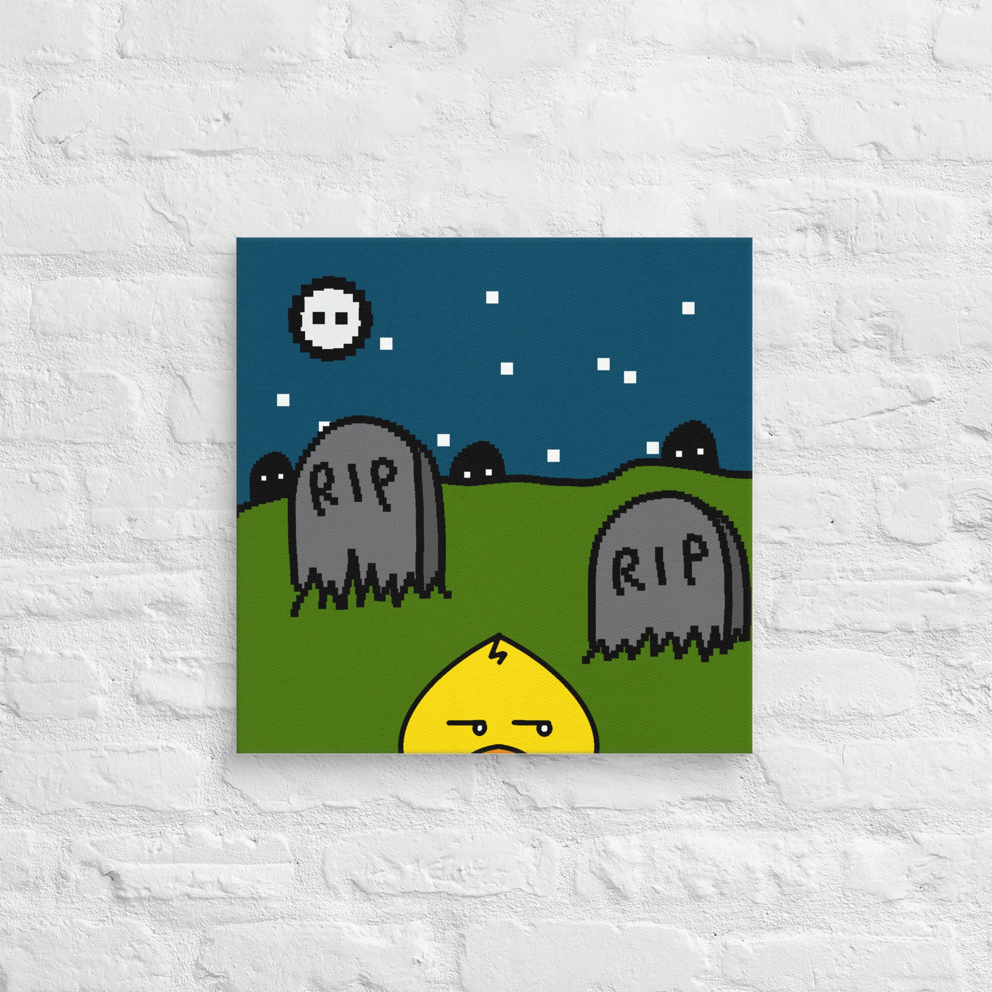 #L2 | The Peeking Duck Canvas 18"x18"