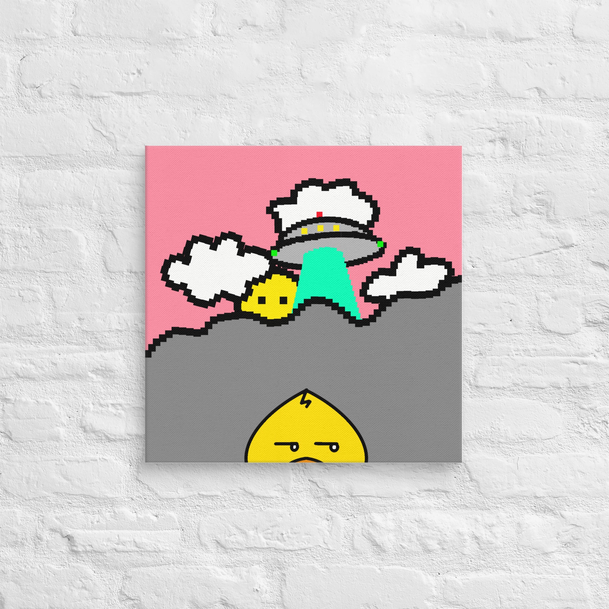 #43 | The Peeking Duck Canvas 18"x18"