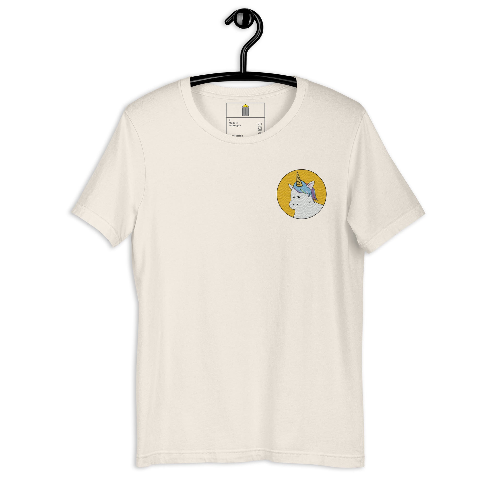 Embroidered T-shirt | Unimpressed Unicorn™ - Yellow