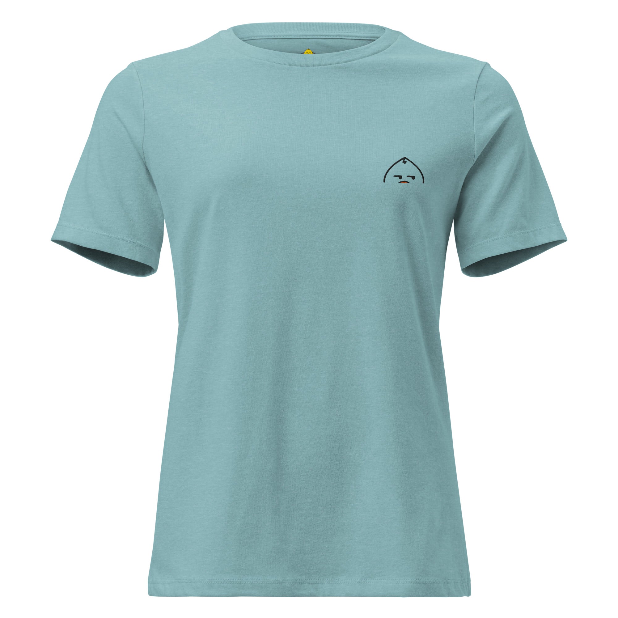 womens-relaxed-t-shirt-heather-blue-lagoon-front